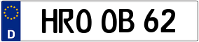 Trailer License Plate